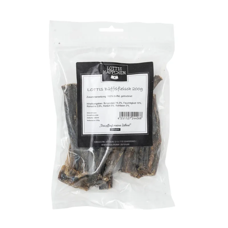 LOTTIS HÄPPCHEN Büffelfleisch 200 g Markenware